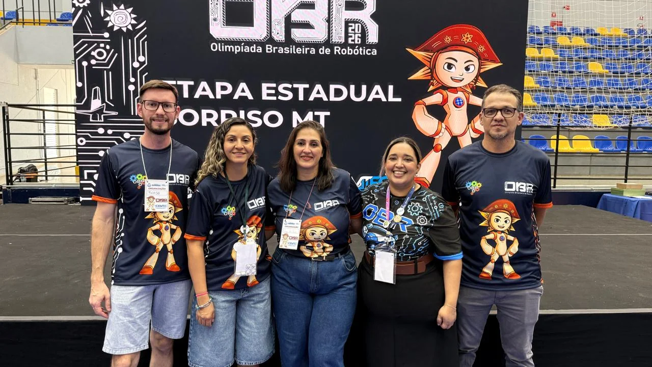 Registro da participação na Olimpíada Brasileira de Robótica